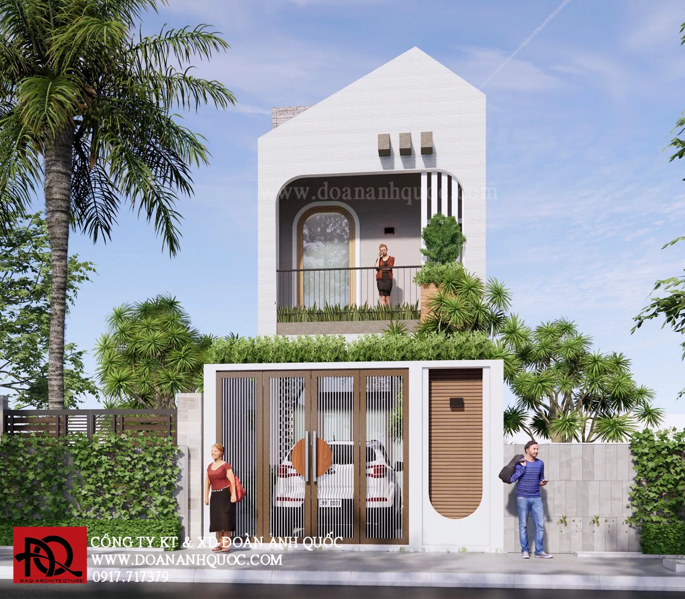 Thiết kế nhà phố hiện đại tại Phan Thiết_MS17